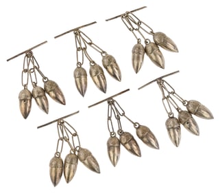 Cased Sterling Button Set