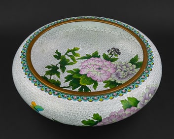 Large Chinese Cloisonne Bowl