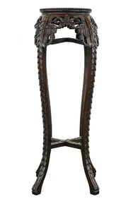 Early 20th c Chinese Marble Top Stand