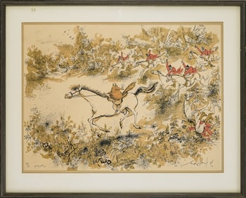Ronald Searle (EN 1920-2011) Sporting Print