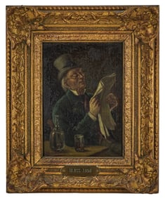 19th C Caricature signed Blass