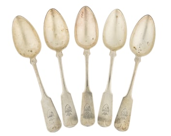 5 Dominick and Haff Sterling Tablespoons