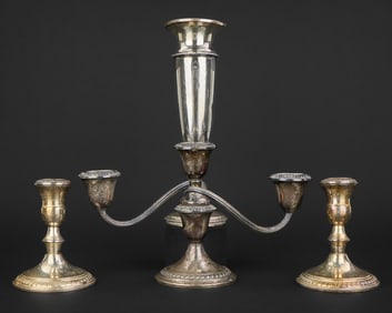 4 pcs. Weighted Sterling Silver Hollowware