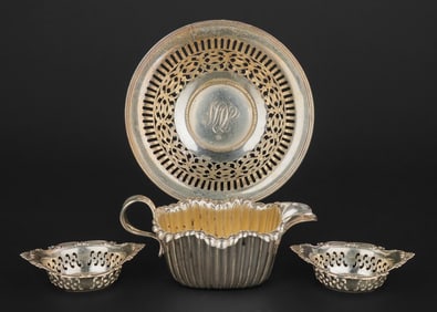 4 pcs. Edwardian Era Sterling Hollowware