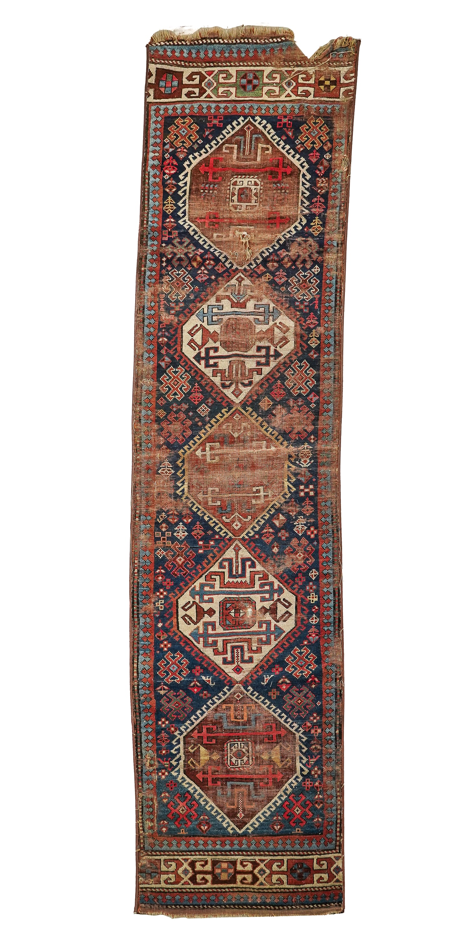 Early 20th c Persian Kazak Runner (1 of 6)