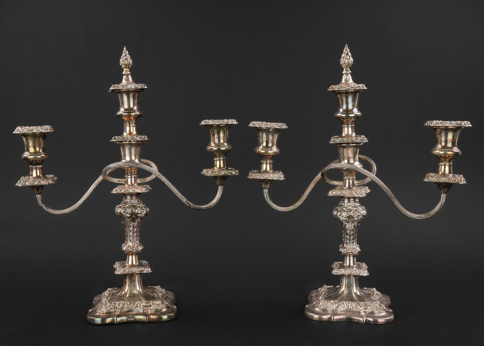 Pair of Sheffield Silver Candelabra (1 of 7)