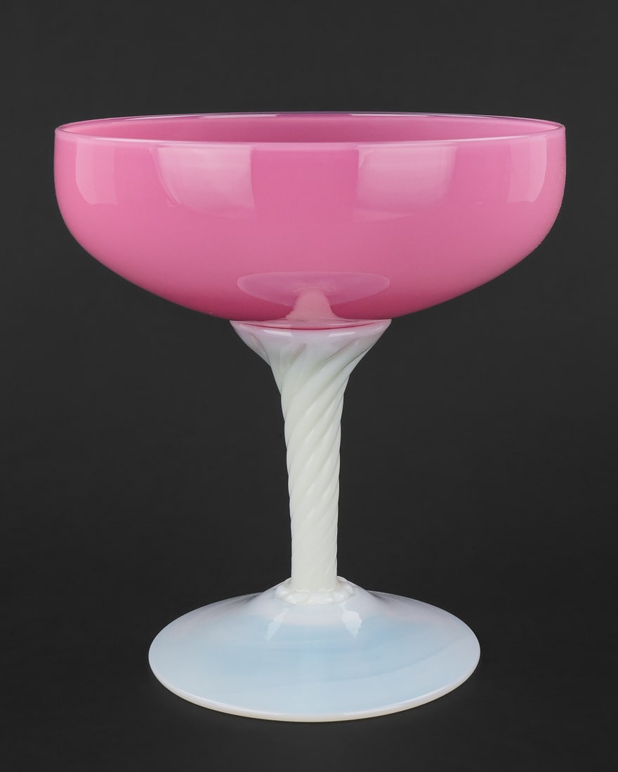 Steuben Pink Rosaline Art Glass Compote (1 of 5)