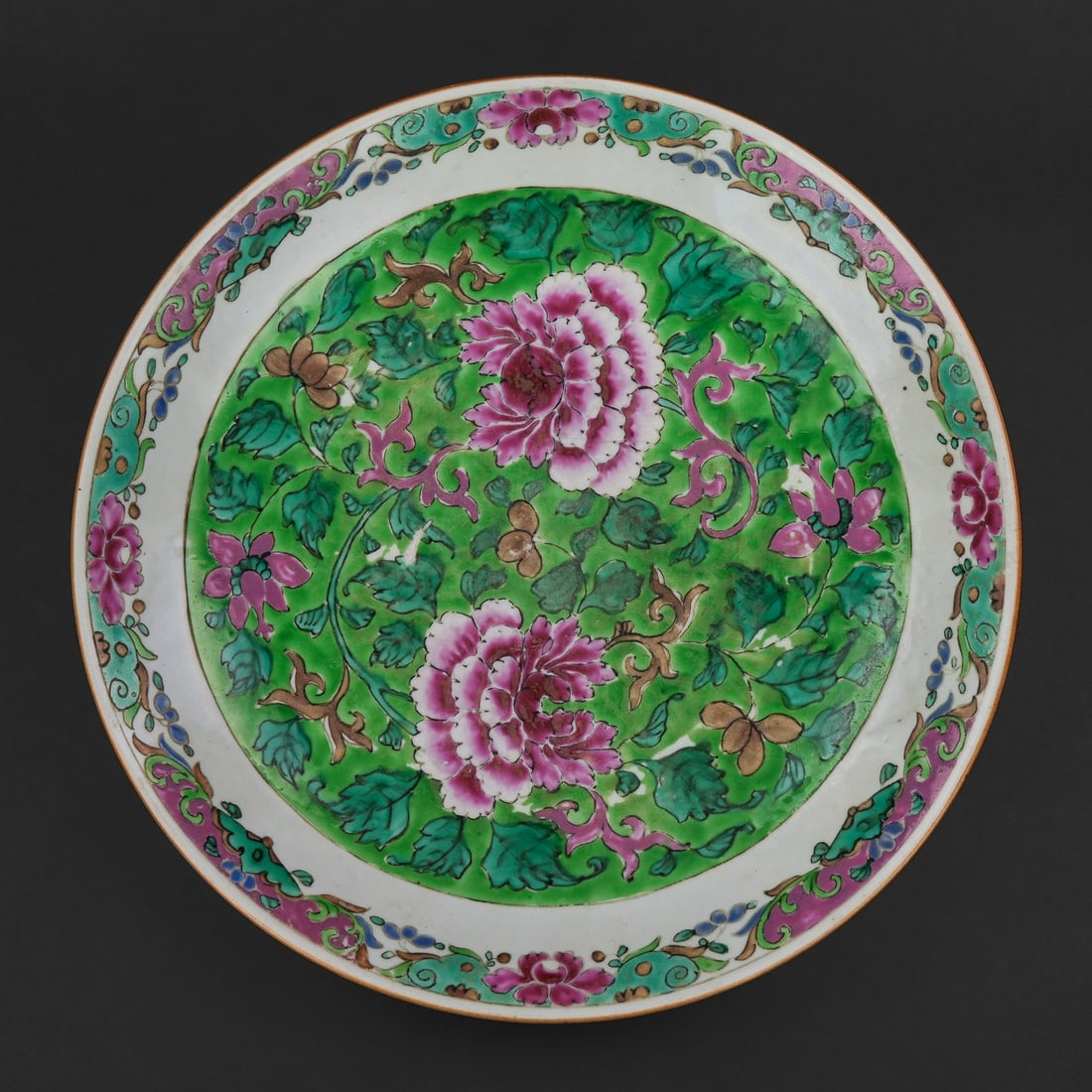 19th c Chinese Famille Rose Charger (1 of 5)