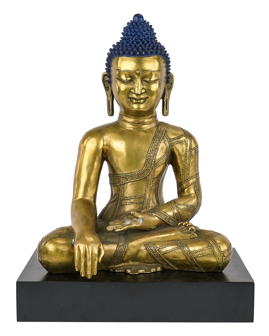 Contemporary Chinese Brass Buddha (1 of 9)