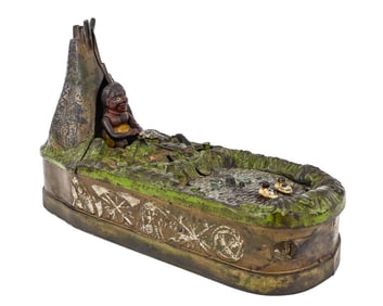 Mechanical Bank "Chief Big Moon"