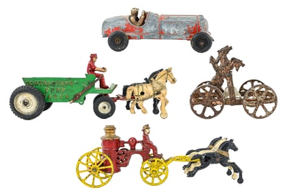 Group of Cast Iron and Metal Toys