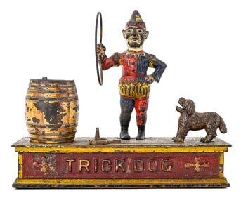 Trick Dog Mechanical Bank