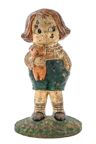 Bobby Black Cast Iron Doorstop