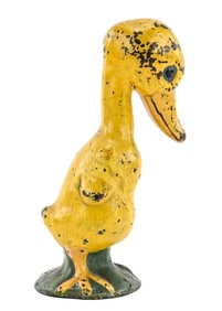 Yellow Duck Cast Iron Doorstop