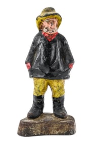 Old Salt Fisherman Cast Iron Doorstop/Bookend