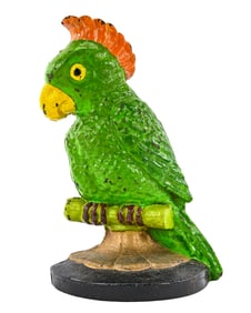 Cast Iron Parrot Doorstop/Bookend