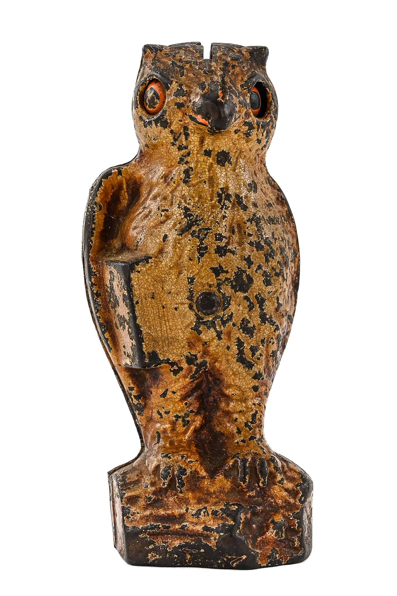 Judd “Snowy Owl on Stump?? Cast Iron Bank (1 of 5)