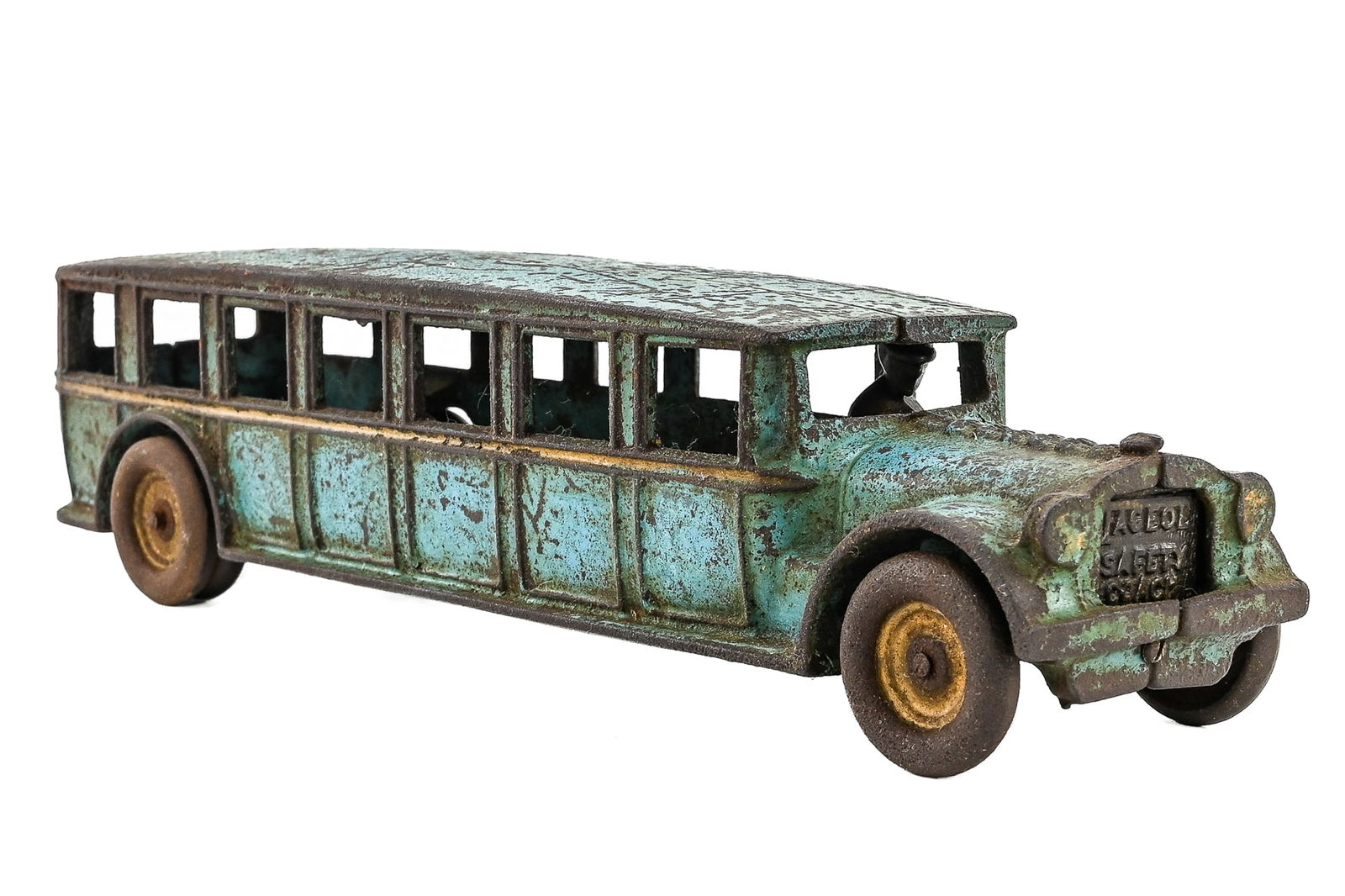 Arcade Cast Iron Fageol Safety Coach Bus Bank (1 of 5)