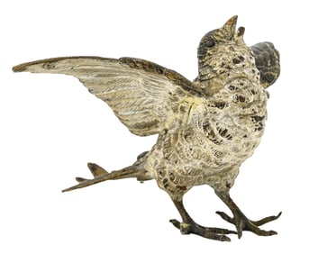 Cold Painted Bronze Bird