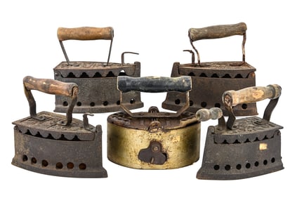 Set of 5 Full-Size Sad Irons