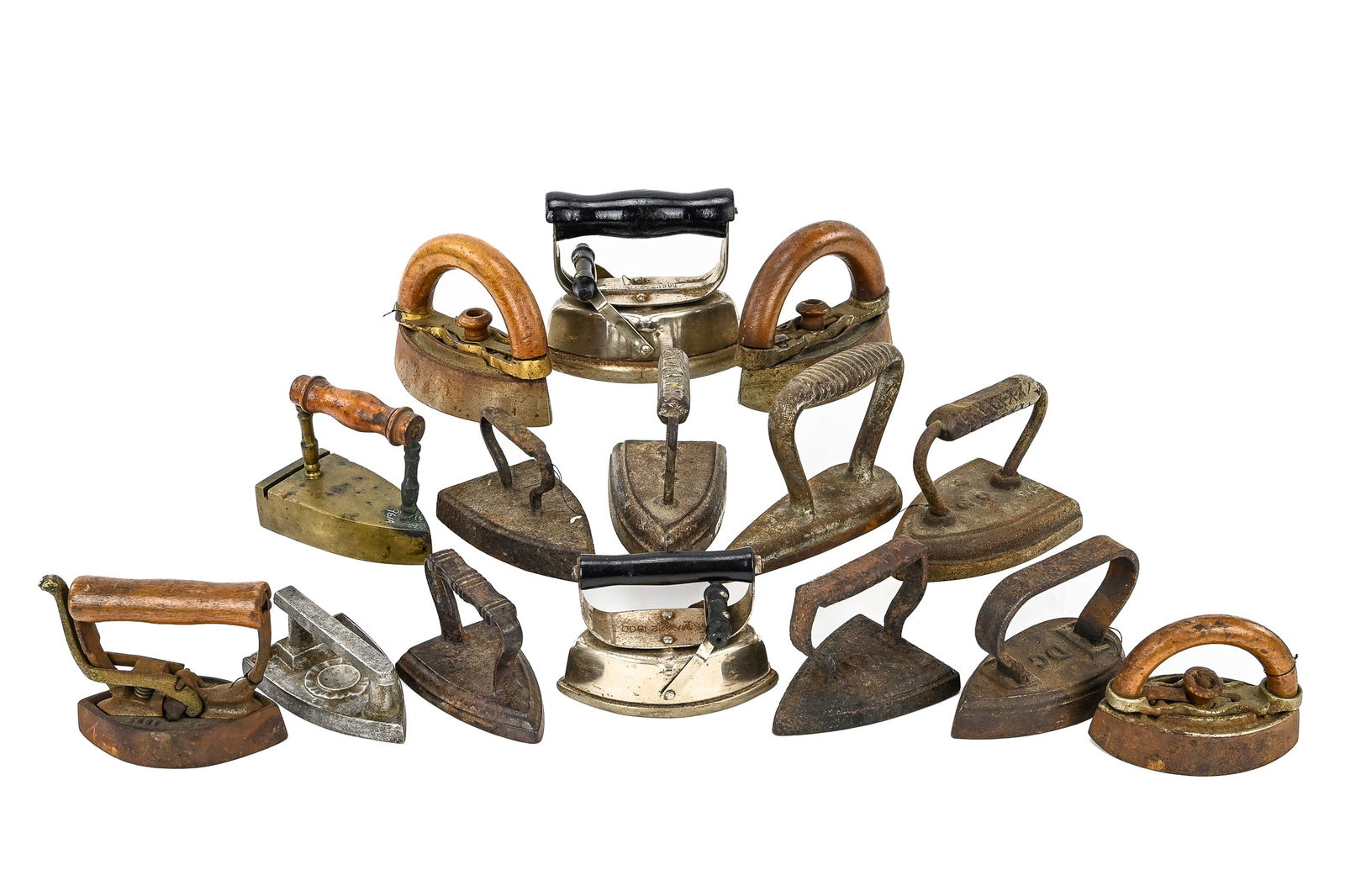 Miniature Sad and Flat Irons (15 pcs) (1 of 6)