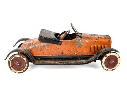 Structo Bearcat Roadster Convertible Clockwork Toy Car