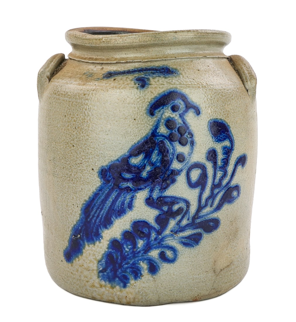 White's Utica 2 Gallon Bird Decorated Crock (1 of 7)