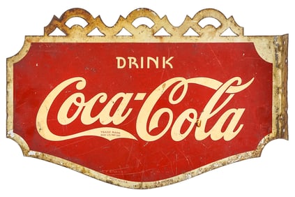 1938 Coca Cola AAW Flange Sign
