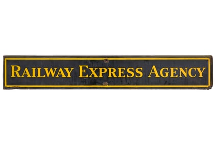 Railway Express Agency Porcelain Sign