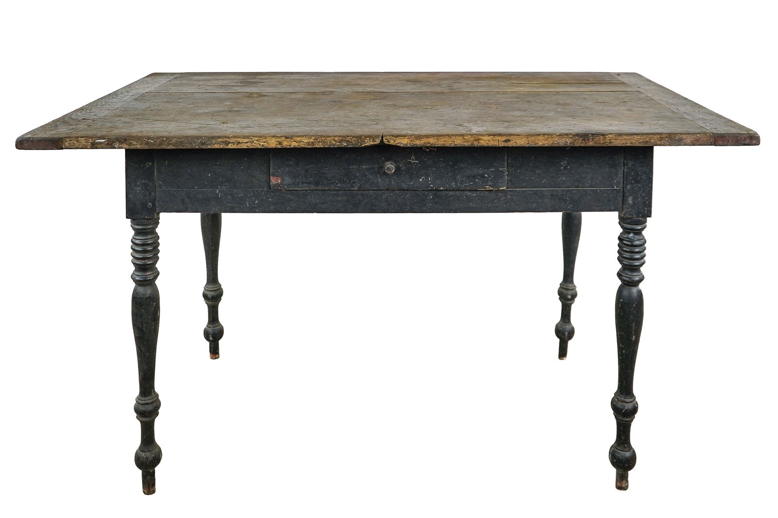 Ca. 1820 Vermont Work Table in Original Paint (1 of 8)