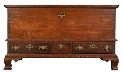 18th c Chippendale Blanket Chest
