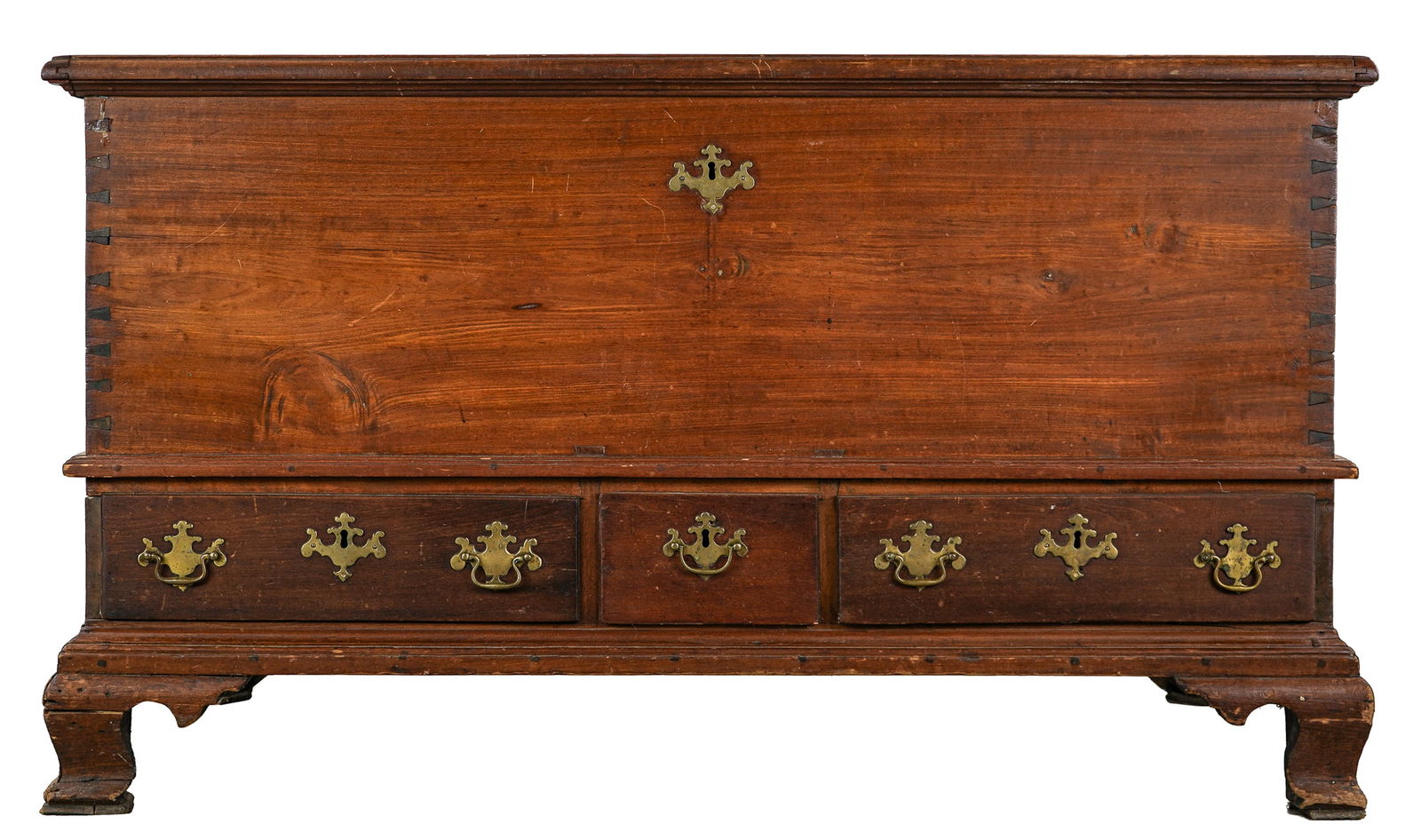 18th c Chippendale Blanket Chest (1 of 13)