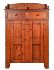 Dwelling House Pine Custom two drawer cupboard