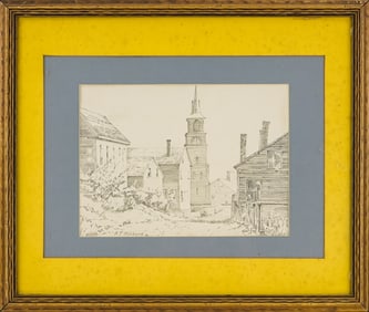 Aldro T Hibbard (VT 1886-1972) New England Village Study