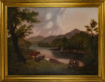 19th c Hudson River School Landscape