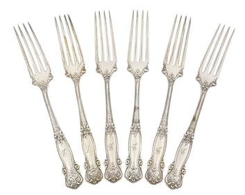 6 Wendell Sterling Silver Dinner Forks