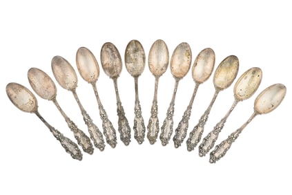 12 Gorham Luxembourg Sterling Teaspoons