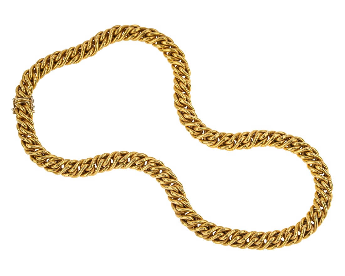 18k Heavy Rope Choker Necklace (1 of 5)
