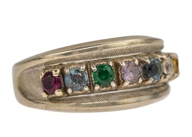 10k White Gold Men's Ring