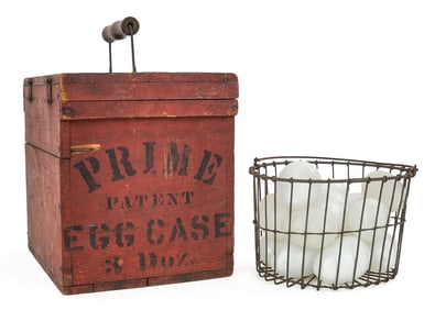 Prime Patent 3 Dozen Egg Case, Glass Eggs
