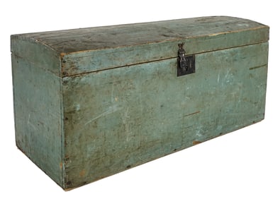 Domed Top Box in Robin's Egg Blue Paint