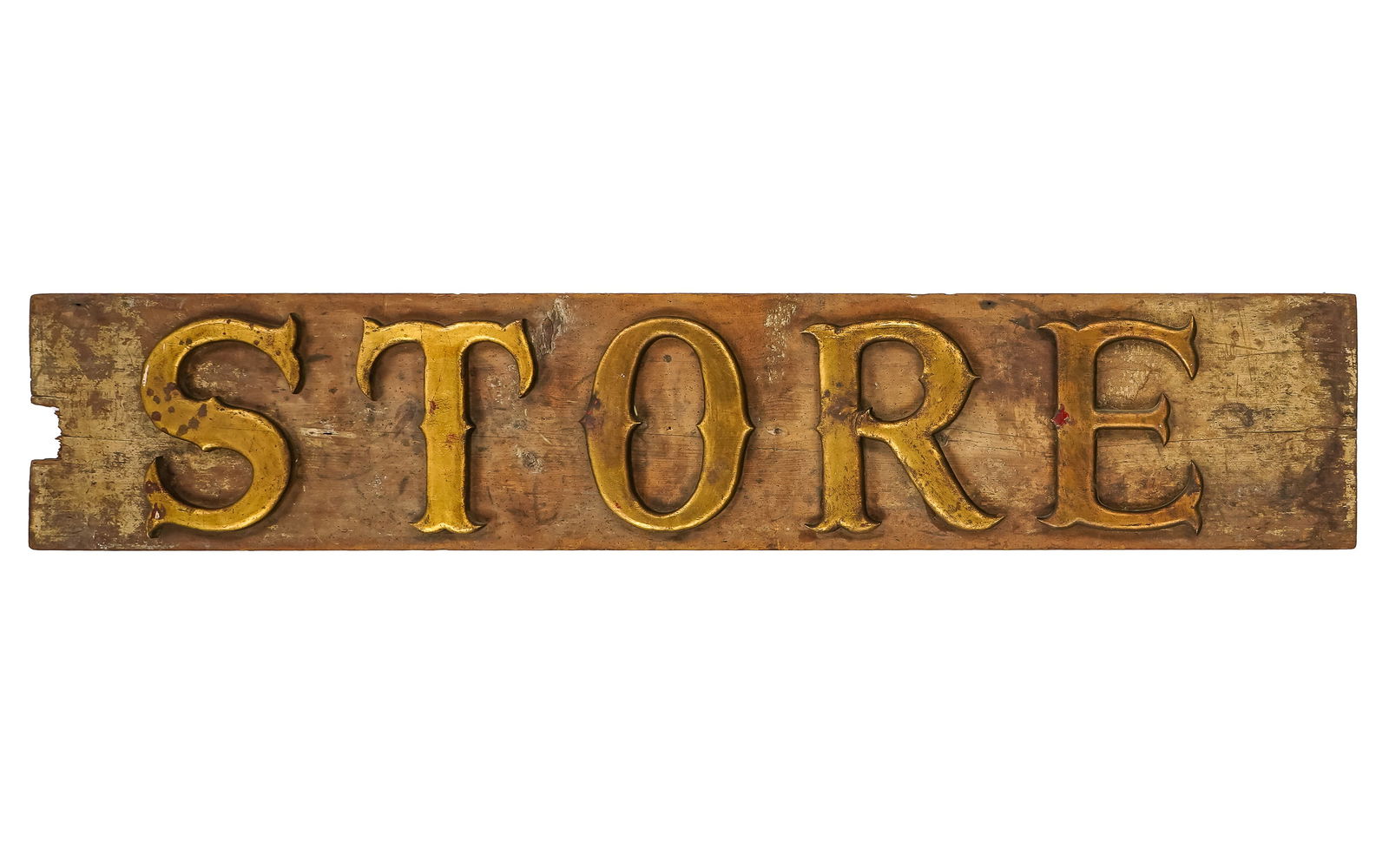 19th c Sign "STORE" With Gilt carved letters (1 of 4)