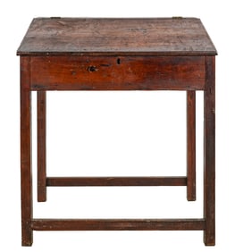 19th c Pine Stationmaster's Desk