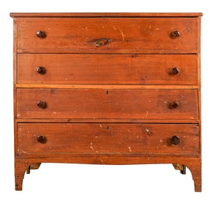 Ca. 1830 Vermont False Drawer Chest