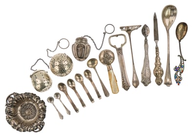 18 Sterling Flatware and Novelty Items