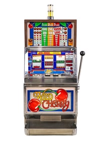 Vintage Wild Cherry 25 Cent Slot Machine