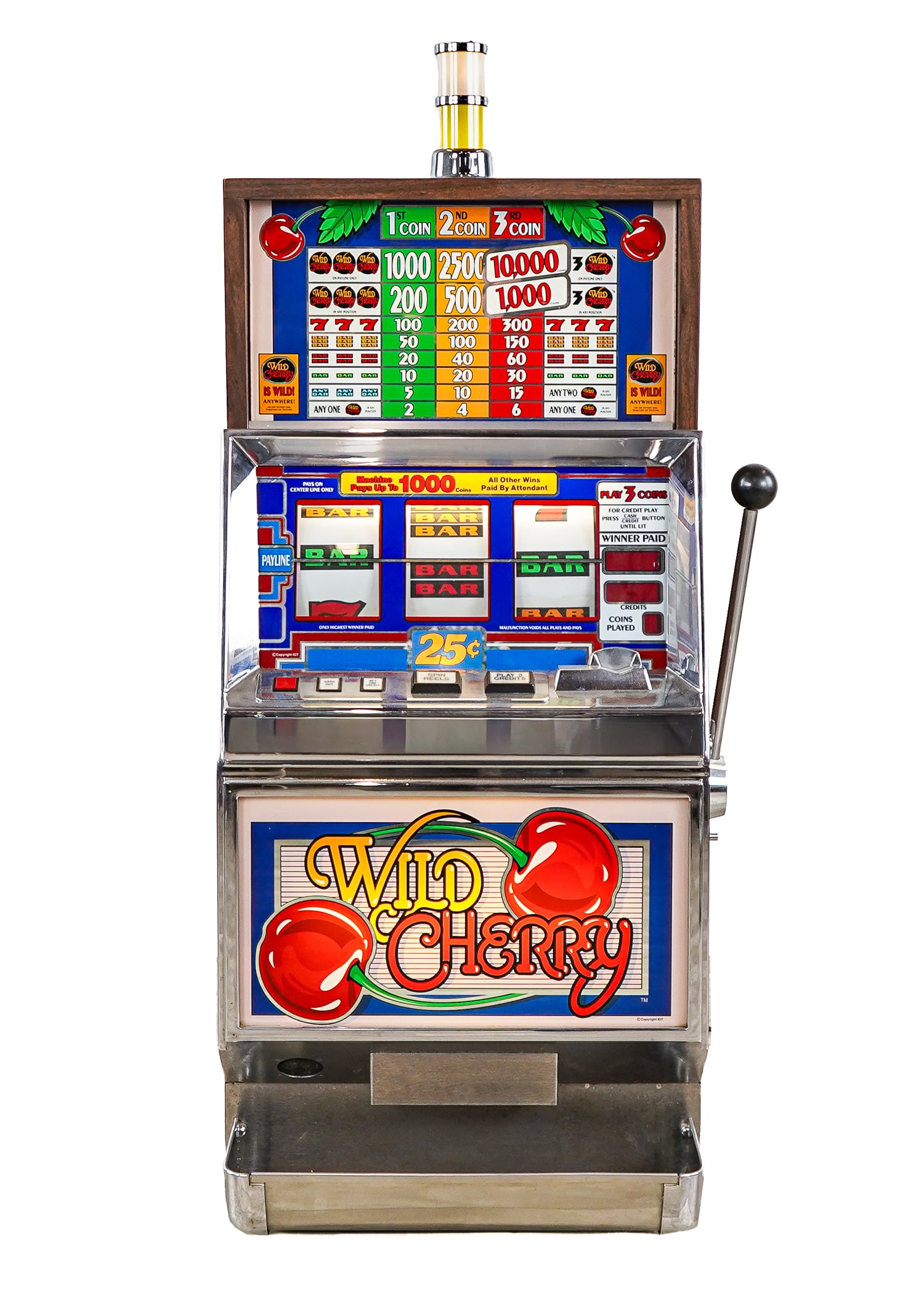 Vintage Wild Cherry 25 Cent Slot Machine (1 of 5)