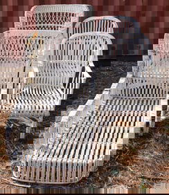 Ca. 1900 4 Pieces Wicker