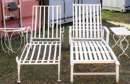 4 Pieces 1950's Patio Furniture
