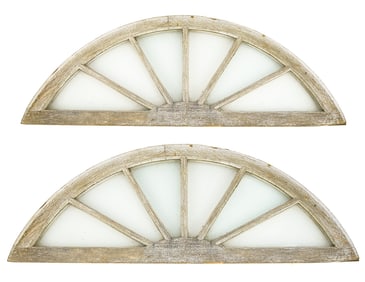 Pair of Half Round Arched Windows